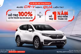 Mua Honda CR-V được tặng 100% thuế trước bạ và 1 năm bảo hiểm thân vỏ