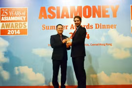 MB nhận giải thưởng Ngân hàng nội địa tốt nhất Việt Nam 2014