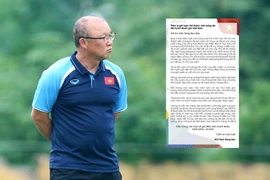 HLV Park Hang-seo cảm ơn tuyển Việt Nam bằng tâm thư xúc động