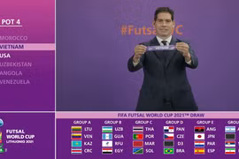 Tuyển Việt Nam chung bảng với Brazil ở Futsal World Cup 2021
