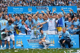 Chùm ảnh: Man City mở đại tiệc trên sân Etihad