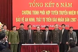 Tăng cường phối hợp tuyên truyền, bảo vệ an ninh trật tự