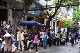 Cháy hiệu spa trên tầng 4