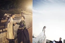 Quỳnh Nga-Doãn Tuấn tiếp tục tung ảnh cưới lãng mạn ở Hàn Quốc