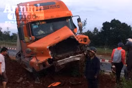 Xe container mất phanh, tài xế nhanh trí cứu nhiều người thoát nạn