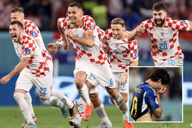 Croatia nghẹt thở vào tứ kết sau loạt luân lưu với Nhật Bản