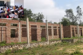 Nhà thầu bỏ chạy, 110 học sinh mất trường