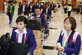 Đoàn thể thao Việt Nam tràn đầy tự tin khi đặt chân tới Myanmar