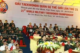 Khai mạc giải Taekwondo quân sự thế giới lần thứ 21
