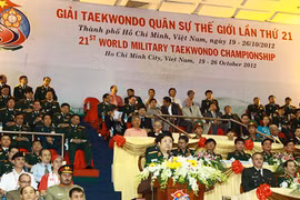 Khai mạc giải Taekwondo quân sự thế giới lần thứ 21
