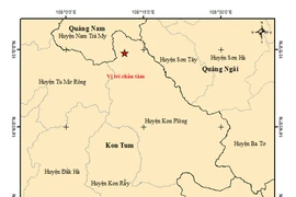 Bốn trận động đất liên tiếp xảy ra sáng nay ở Kon Plông