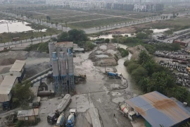 Hoài Đức: Dừng cung cấp điện với trạm bê tông Minh Tâm An Khánh do cố tình vi phạm xả thải