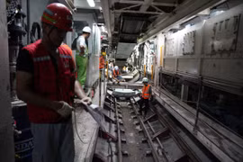 Tạm di dời 9 hộ dân để khoan ngầm metro Nhổn- Ga Hà Nội