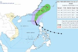 Bão Fung Wong đổi hướng di chuyển, chuẩn bị ra khỏi Biển Đông