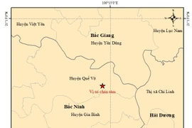 Bắc Ninh ghi nhận động đất 3 độ Richter