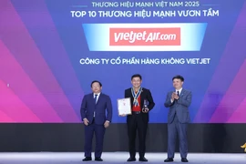 Vietjet được vinh danh thương hiệu mạnh Việt Nam 