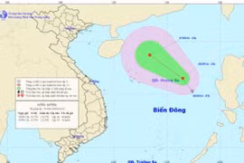 Xuất hiện áp thấp nhiệt đới trên biển Đông
