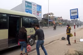 Hà Nội cắm biển 41 điểm đón, trả khách cho xe khách tuyến cố định