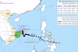  Bão số 15 suy yếu thành áp thấp rồi tan ở giữa Biển Đông