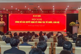 Bộ Xây dựng bổ nhiệm một loạt lãnh đạo các Cục, vụ sau hợp nhất