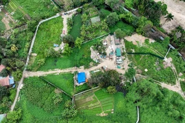 Dự án Thành phố Giao lưu: Đang làm rõ nhóm "người lạ" tự ý quây tôn, rào đất nông nghiệp chưa GPMB