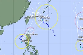 Ba cơn bão hoạt động nhộn nhịp trên biển tây bắc Thái Bình Dương