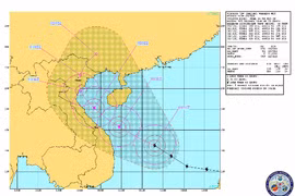 Siêu bão Hải Yến trườn dần ra phía Bắc