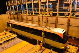  Đoàn tàu thứ chín dự án đường sắt Nhổn- Ga Hà Nội cập cảng Hải Phòng