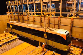  Đoàn tàu thứ chín dự án đường sắt Nhổn- Ga Hà Nội cập cảng Hải Phòng