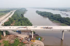 Cầu Bến Mới nối Nam Định- Ninh Bình sẽ thông xe trong tháng 10-2024