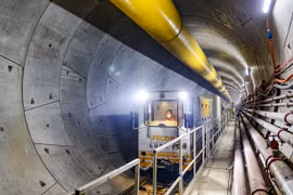 Máy TMB đào xong 650m hầm Nhổn- Ga Hà Nội, chuẩn bị vận hành robot thứ hai