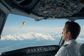 Máy bay chuẩn bị hạ cánh thì phát hiện diều gần đường băng