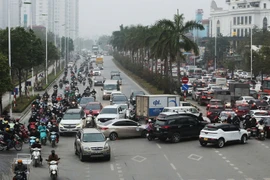 Rào chắn ngã tư Trần Hữu Dực- Nguyễn Văn Giáp, tắt tín hiệu đèn để giảm ùn tắc