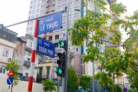 Tổ chức giao thông 1 chiều trên phố Lê Trực, phương tiện lưu ý 