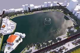 Thiết kế đô thị khu vực hồ Thiền Quang dự kiến sẽ có 5 quảng trường
