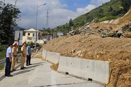 Sạt lở đất khiến cầu Móng Sến cao nhất Việt Nam tạm dừng hoạt động