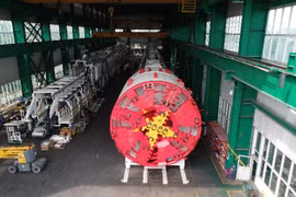 Giữa tháng 1-2021, bắt đầu chạy thử robot đào hầm metro Nhổn- Ga Hà Nội 