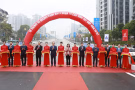 Thông xe đường Vành đai 2 trên cao Ngã Tư Sở- Vĩnh Tuy