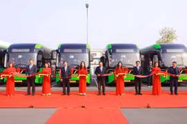 Hà Nội khai trương 3 tuyến buýt điện