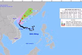 Bão số 1 tiến về đất liền Trung Quốc, mưa kết thúc ở Trung bộ