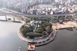 Quận Đống Đa tạm lấp 6.500m2 hồ Hoàng Cầu để thi công cải tạo: Đã được Sở Xây dựng cho phép?