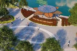 Lấy ý kiến nhân dân về việc lát đá hoa cương hồ Thiền Quang