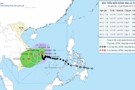 Bão số 15 và áp thấp nhiệt đới hiếm thấy cùng hoạt động trên Biển Đông