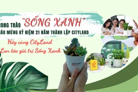 Lan tỏa thông điệp sống xanh ý nghĩa chào mừng 21 năm thành lập Cityland Group