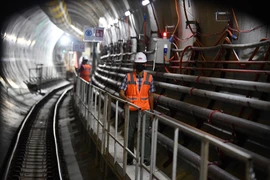 Robot đào hầm số 1 metro Nhổn- Ga Hà Nội đã gần đến ga Văn Miếu