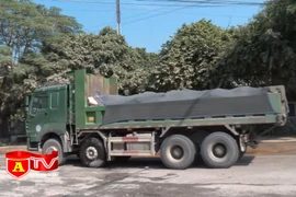 Tăng cường xử lý xe chở vật liệu xây dựng quá tải trọng
