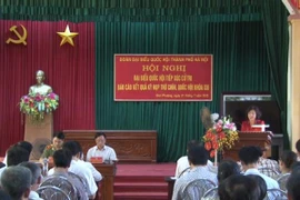 Đoàn ĐBQH TP.Hà Nội tiếp xúc cử tri tại 2 huyện Hoài Đức và Đan Phượng