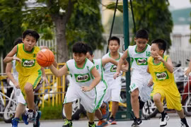 Sân chơi nhằm tăng chiều cao cho học sinh Hà Nội