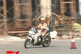 Tập huấn kỹ năng lái xe mô tô phân khối lớn cho CSGT