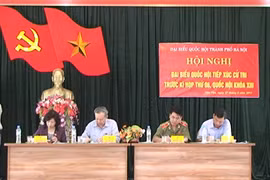 ĐBQH Hà Nội tiếp xúc cử tri ở huyện Hòai Đức và Đan Phượng